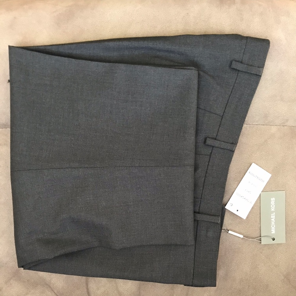 Michael Kors Flat-front Dress Pants
